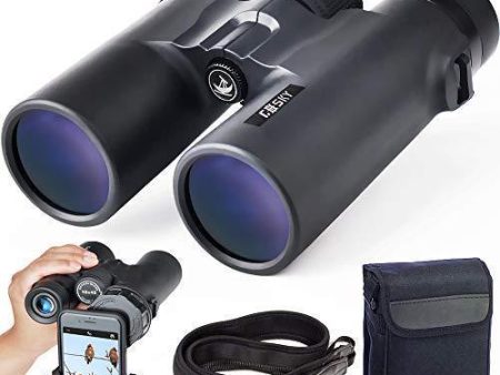 Gosky 10x42 Roof Prism Binoculars for Adults, HD Professional Binoculars for Bird Watching Travel Stargazing Hunting Concerts Sports-BAK4 Prism FMC Lens-with Phone Mount Strap Carrying Bag Online Sale