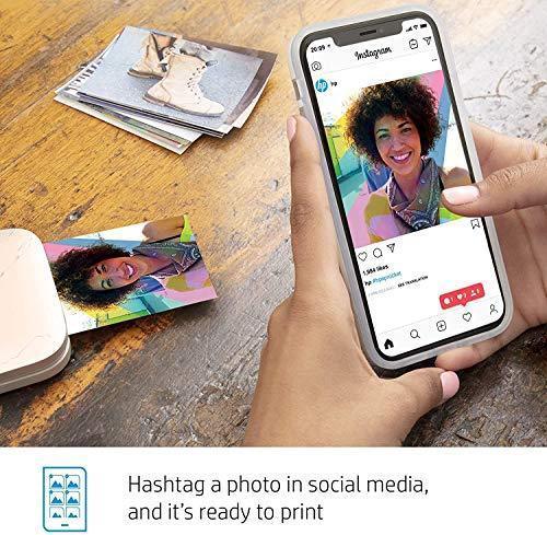 HP Sprocket Select Portable 2.3x3.4  Instant Photo Printer (Eclipse) Print Pictures on Zink Sticky-Backed Paper from your iOS & Android Device. For Cheap