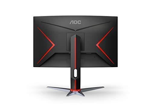 AOC CQ27G2 27  Super Curved Frameless Gaming Monitor QHD 2K, 1500R Curved VA, 1ms, 144Hz, FreeSync, Height adjustable, 3-Year Zero Dead Pixel Guarantee on Sale