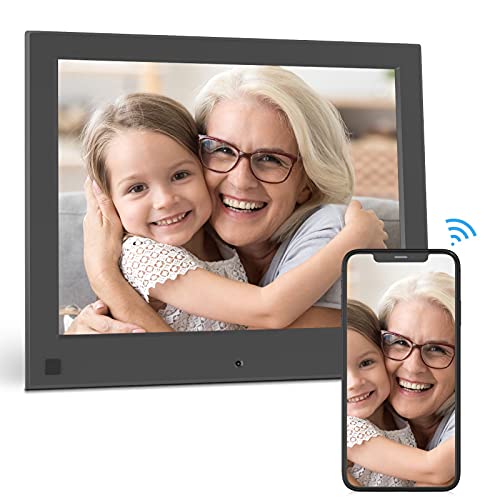 BSIMB WiFi Digital Picture Frame 8 Inch Digital Photo Frame 16GB 1280x800 IPS Screen Motion Sensor Remote Control Upload Photos Videos from iOS & Android App, Email, Twitter, Facebook W08 Online Sale