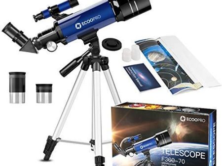 Telescope for Kids Beginners Adults, 70mm Astronomy Refractor Telescope with Adjustable Tripod - Perfect Telescope Gift for Kids Cheap