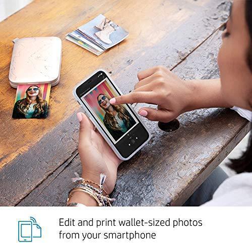 HP Sprocket Select Portable 2.3x3.4  Instant Photo Printer (Eclipse) Print Pictures on Zink Sticky-Backed Paper from your iOS & Android Device. For Cheap