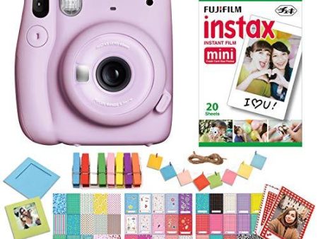 Fujifilm Instax Mini 11 Lilac Purple Instant Camera with Twin Pack Instant Film, Ritz Gear Frame Stickers and Ritz Gear Hanging Frames Cheap