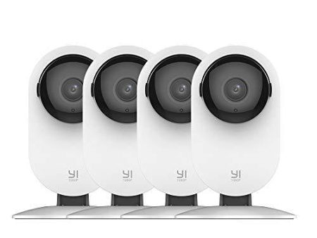 YI 4pc Security Home Camera Baby Monitor, 1080p WiFi Smart Indoor Nanny IP Cam with Night Vision, 2-Way Audio, Motion Detection, Phone App, Pet Cat Dog Cam - Works with Alexa and Google Online Hot Sale