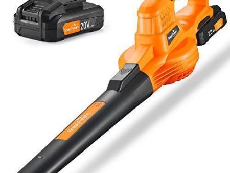 SnapFresh Leaf Blower - 20V Cordless Leaf Blower with Battery & Charger, Electric Leaf Blower for Yard Cleaning, Lightweight Leaf Blower Battery Powered for Snow Blowing (Battery & Charger Included) Online Sale