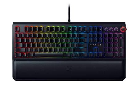 Razer BlackWidow Elite Mechanical Gaming Keyboard: Green Mechanical Switches - Tactile & Clicky - Chroma RGB Lighting - Magnetic Wrist Rest - Dedicated Media Keys & Dial - USB Passthrough Sale