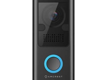 Amcrest 1080P Video Doorbell Camera Pro, Outdoor Smart Home 2.4GHz WiFi Doorbell Camera (Wired Power), MicroSD Card, PIR Motion Detect, RTSP, IP55 Weatherproof, 2-Way Audio, 140º Wide-Angle AD110 on Sale