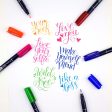 Tombow - Fudenosuke 10 Colors Brush Pens Discount