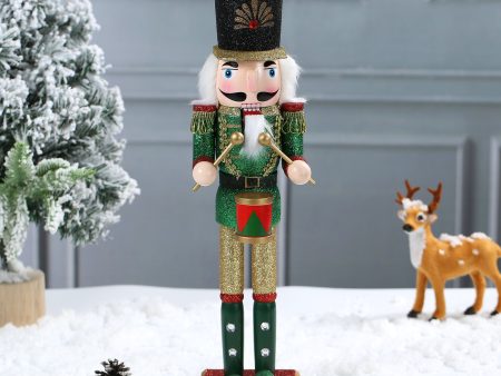 15 Inch Traditional Wooden Nutcracker for Christmas Decorations Online